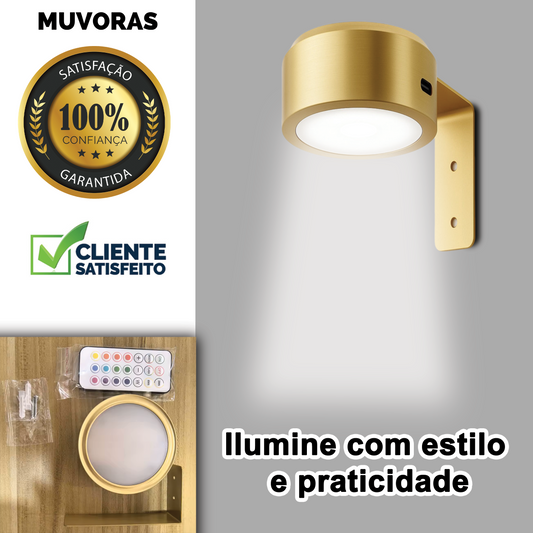 LumaGold – Luminária Moderna com Porta USB